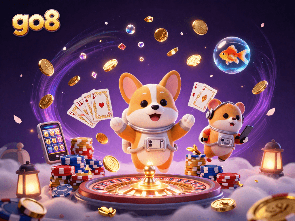 Ascend to gambling victory with go8’s vibrant casino adventure featuring whimsical characters and dynamic gameplay.