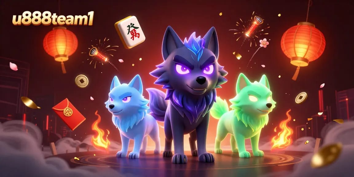 Experience the thrill with u888team1's captivating casino illustration featuring vibrant gaming elements.
