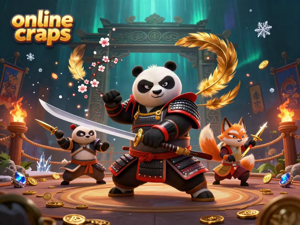 Experience online craps excitement with a dynamic, magical showdown between animated characters.