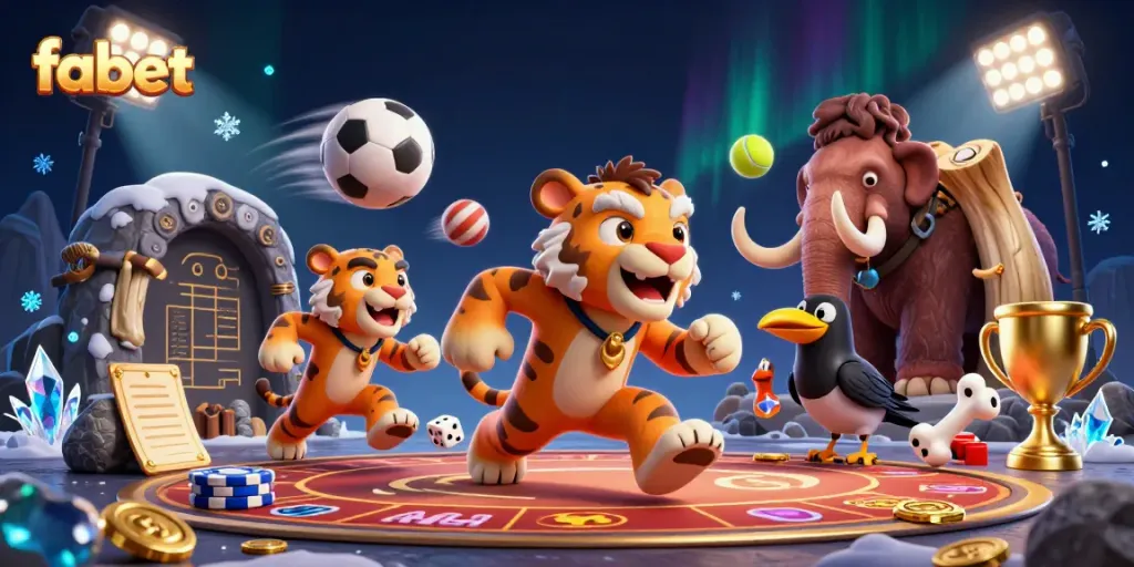 Experience thrilling action at fabet with dynamic sports elements and vibrant casino visuals.