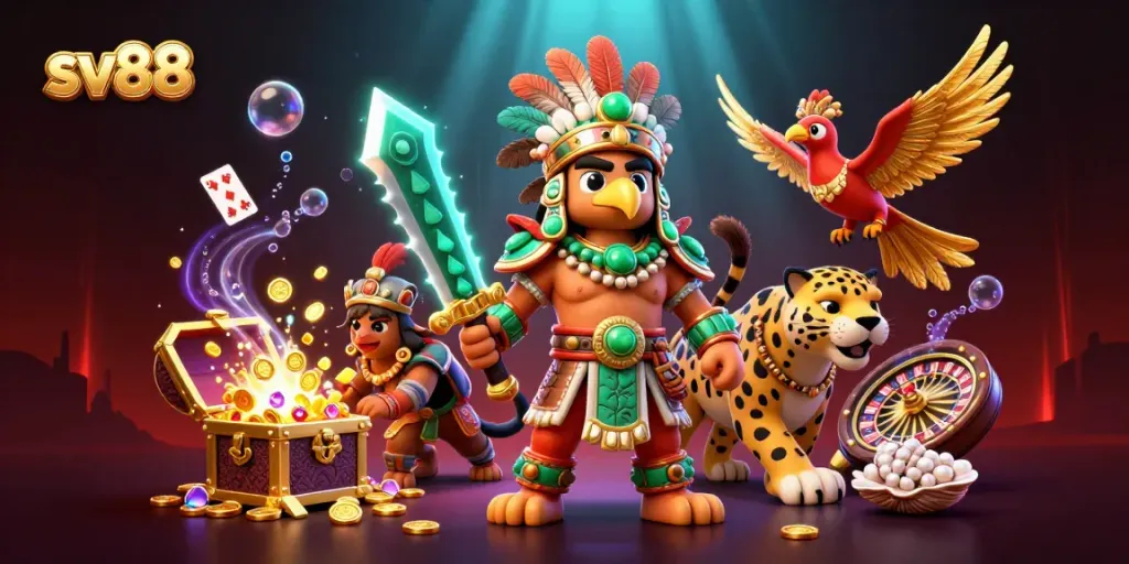Experience the vibrant excitement of sv88 with dynamic characters and a casino atmosphere.