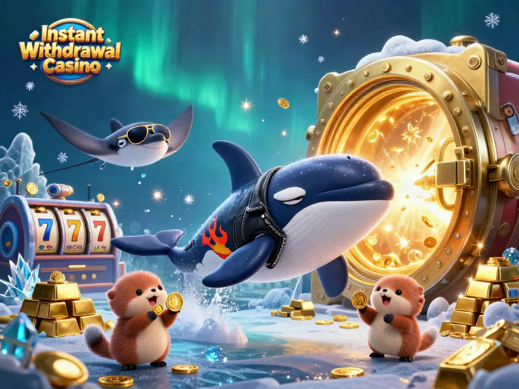 Experience rapid payouts at Instant Withdrawal Casino with vibrant sea creatures and sparkling treasures.