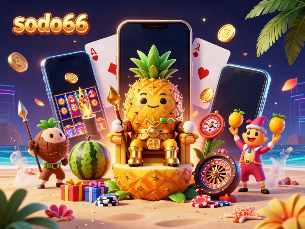 Experience the vibrant casino world of sodo66 with colorful slots and engaging characters.