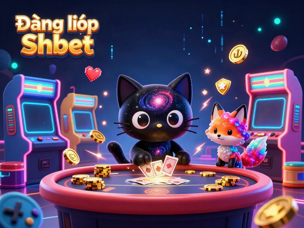 Engage in thrilling gameplay with Đăng nhập Shbet at a cosmic casino featuring dynamic characters and vibrant gaming elements.