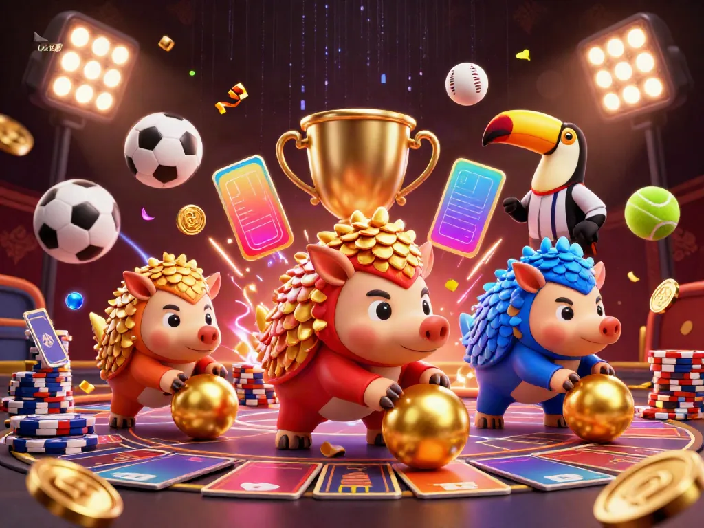 Engage in thrilling gameplay with Link F8bet's vibrant 3D cartoon illustration featuring dynamic pangolins.