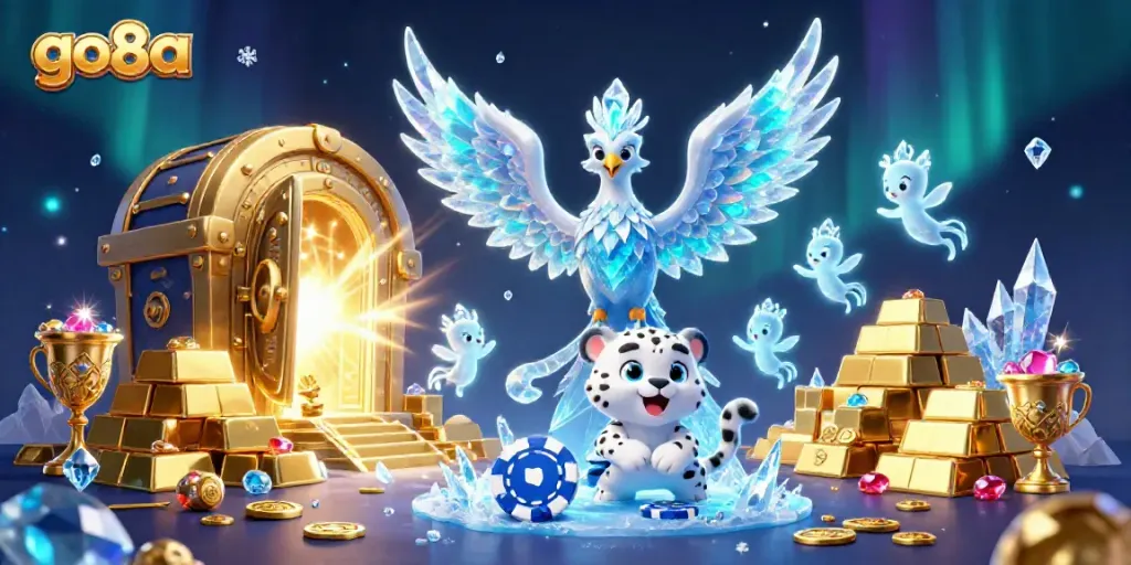 Join the magical world of go8a with a vibrant, enchanting casino scene filled with mystical characters.