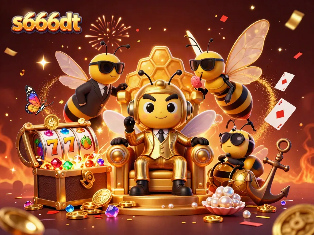 Experience thrilling gameplay and excitement at s666dt with our vibrant casino scene featuring popular games and characters.