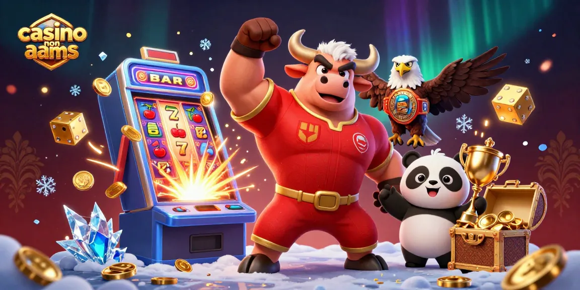 Esplora il casinò non aams con un toro in costume, un'aquila e un panda nella fortuna.