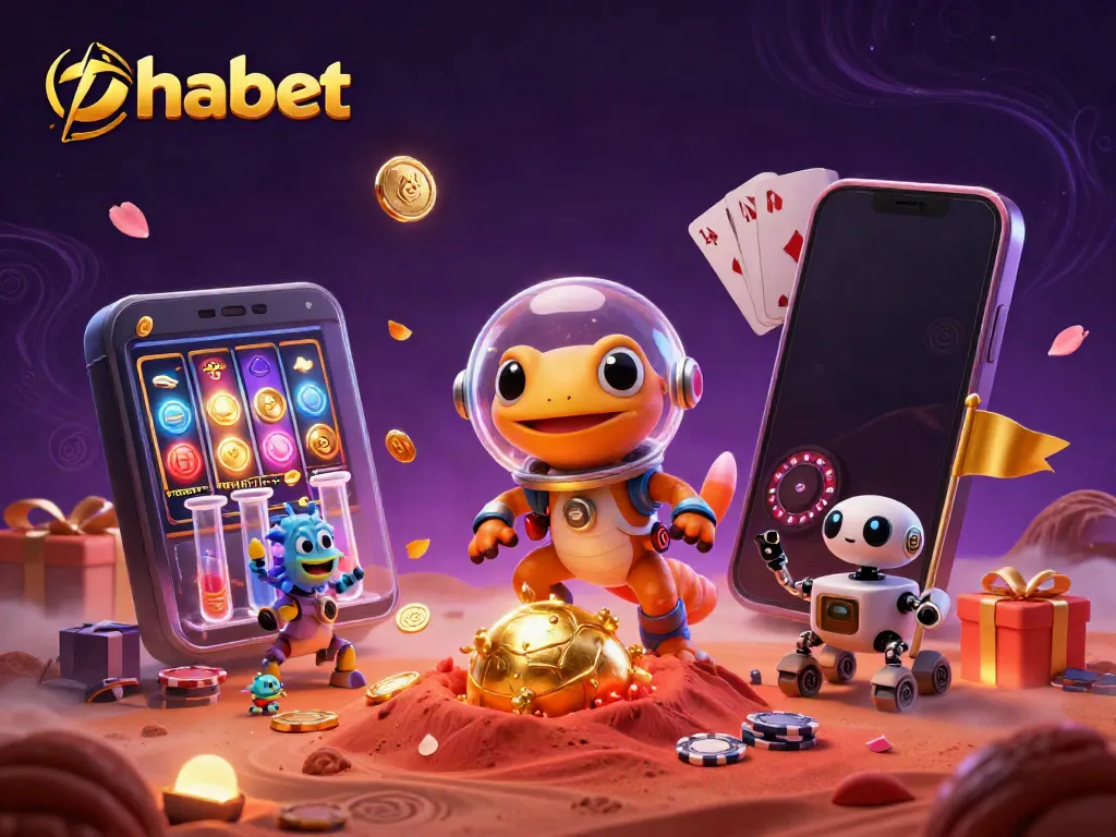 Engage with the thabet online casino atmosphere as a Martian gecko uncovers a hidden treasure in this 3D tableau.